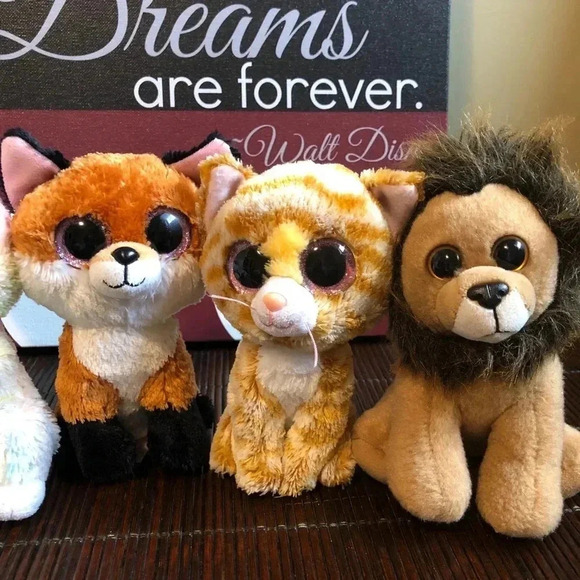 Ty Beanie Babies  Leopard Bunny Lion Kitty Fox - Picture 3 of 10